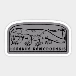 Varanus Komodoensis - Blackout Sticker